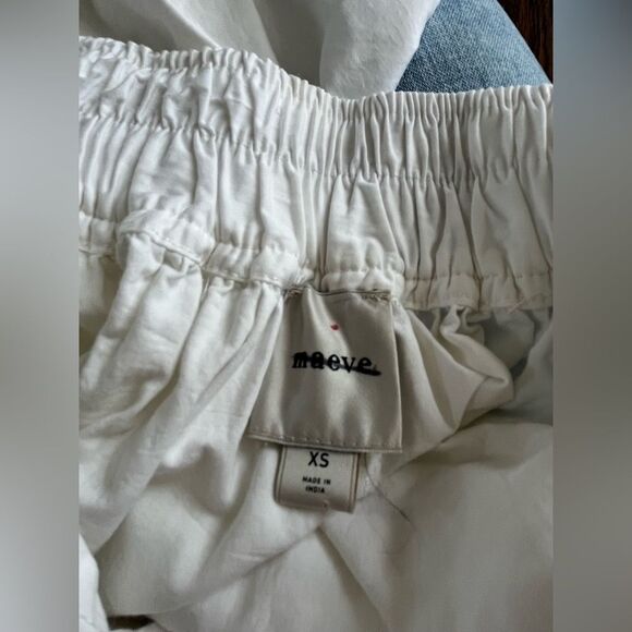 Anthropologie Maeve Embroidered Skirty Culottes White XS - Picture 6 of 6